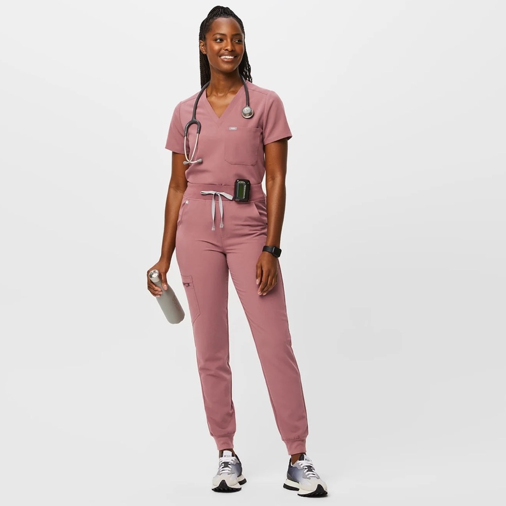 COPY - Figs scrub set-Mauve